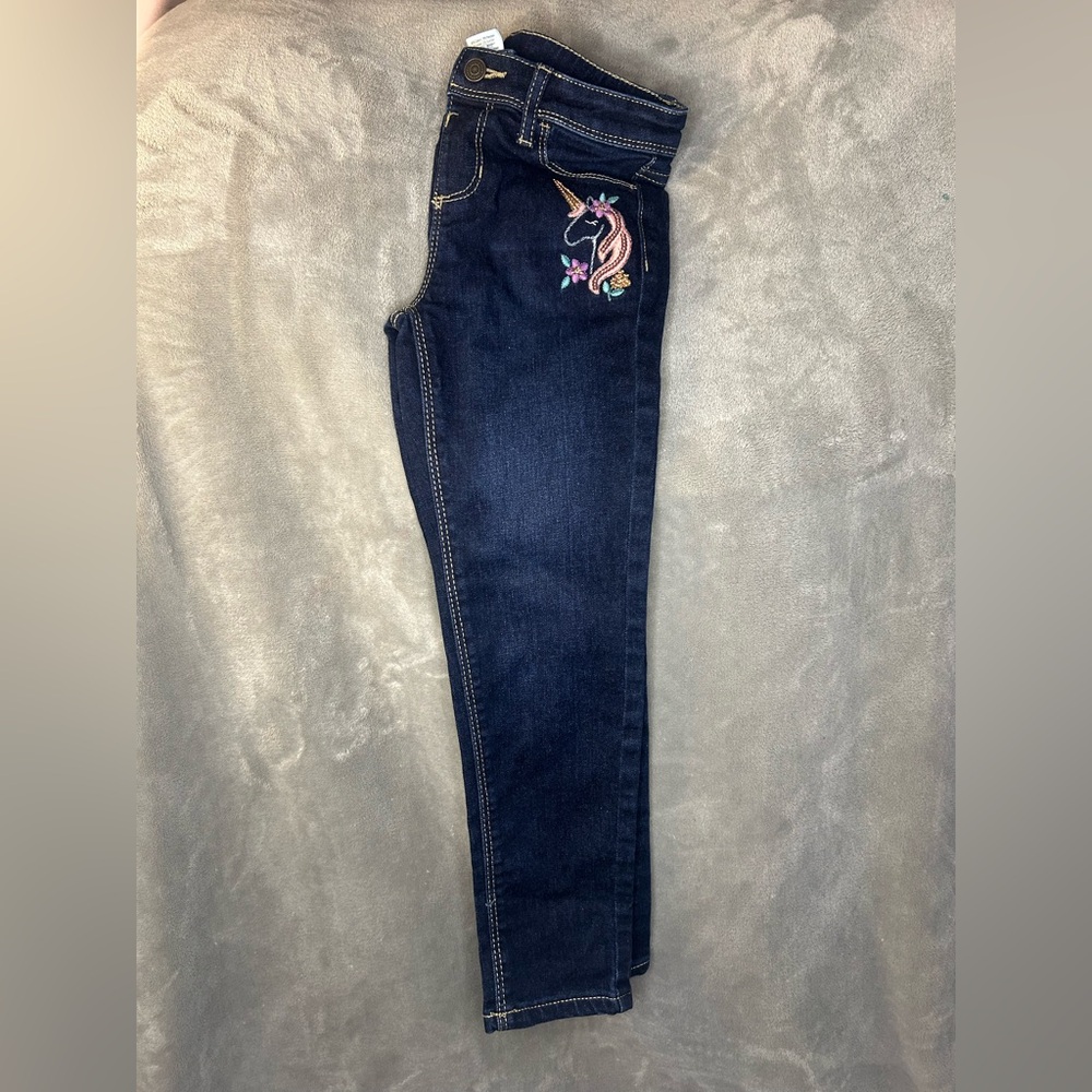 Jumping Beans Navy Jeans with Yellow Stitching